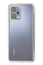 Uray store Xiaomi Redmi Note 12 Pro 5G Kılıf Razer Lensli Silikon - Gümüş