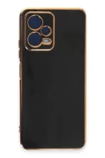 Uray store Xiaomi Redmi Note 12 Pro 5G Kılıf Volet Silikon - Siyah