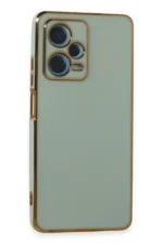 Uray store Xiaomi Redmi Note 12 Pro Plus Kılıf Volet Silikon - Açık Yeşil