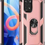 Uray store Xiaomi Redmi Note 12S Kılıf Sofya Yüzüklü Silikon Kapak - Rose