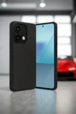 Uray store Xiaomi Redmi Note 13 4G Kılıf Aras Deri Kapak - Siyah - Görsel 2