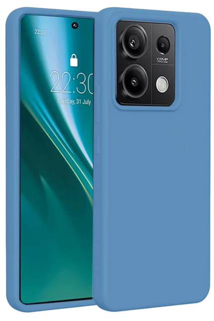 Uray store Xiaomi Redmi Note 13 4G Kılıf First Silikon - Mavi