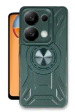 Uray store Xiaomi Redmi Note 13 4G Kılıf Lincoln Silikon - Koyu Yeşil