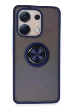 Uray store Xiaomi Redmi Note 13 4G Kılıf Montreal Yüzüklü Silikon Kapak - Lacivert