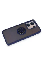 Uray store Xiaomi Redmi Note 13 4G Kılıf Montreal Yüzüklü Silikon Kapak - Lacivert - Görsel 4