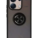 Uray store Xiaomi Redmi Note 13 4G Kılıf Montreal Yüzüklü Silikon Kapak - Siyah
