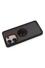 Uray store Xiaomi Redmi Note 13 4G Kılıf Montreal Yüzüklü Silikon Kapak - Siyah - Görsel 3