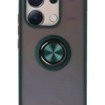 Uray store Xiaomi Redmi Note 13 4G Kılıf Montreal Yüzüklü Silikon Kapak - Yeşil