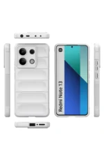 Uray store Xiaomi Redmi Note 13 4G Kılıf Optimum Silikon - Krem - Görsel 2