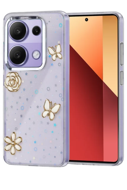 Uray store Xiaomi Redmi Note 13 Pro 4G Fiyonk Desenli Kapak - Desen 10