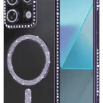 Uray store Xiaomi Redmi Note 13 Pro 4G Joke Simli Magneticsafe Kılıf - Derin Mor