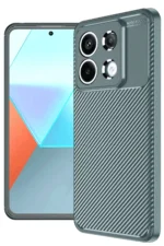 Uray store Xiaomi Redmi Note 13 Pro 4G Kılıf Auto Focus Karbon Kapak - Gri