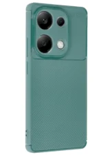 Uray store Xiaomi Redmi Note 13 Pro 4G Kılıf Auto Focus Karbon Kapak - Koyu Yeşil - Görsel 2