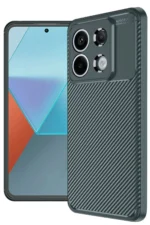 Uray store Xiaomi Redmi Note 13 Pro 4G Kılıf Auto Focus Karbon Kapak - Koyu Yeşil