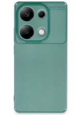 Uray store Xiaomi Redmi Note 13 Pro 4G Kılıf Auto Focus Karbon Kapak - Koyu Yeşil - Görsel 4