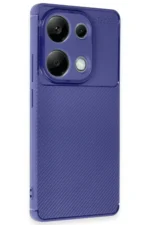 Uray store Xiaomi Redmi Note 13 Pro 4G Kılıf Auto Focus Karbon Kapak - Lacivert - Görsel 2