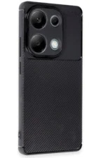 Uray store Xiaomi Redmi Note 13 Pro 4G Kılıf Auto Focus Karbon Kapak - Siyah - Görsel 2