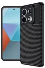 Uray store Xiaomi Redmi Note 13 Pro 4G Kılıf Auto Focus Karbon Kapak - Siyah