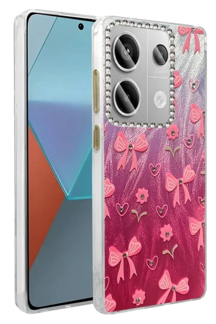 Uray store Xiaomi Redmi Note 13 Pro 4G Kılıf Blade Aynalı Desenli Kapak - Desen 3