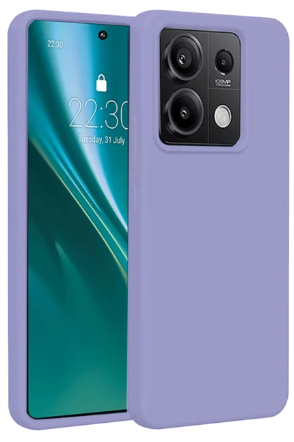 Uray store Xiaomi Redmi Note 13 Pro 4G Kılıf First Silikon - Lila