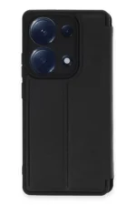 Uray store Xiaomi Redmi Note 13 Pro 4G Kılıf Flip Cover - Siyah - Görsel 3