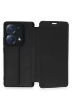 Uray store Xiaomi Redmi Note 13 Pro 4G Kılıf Flip Cover - Siyah - Görsel 6