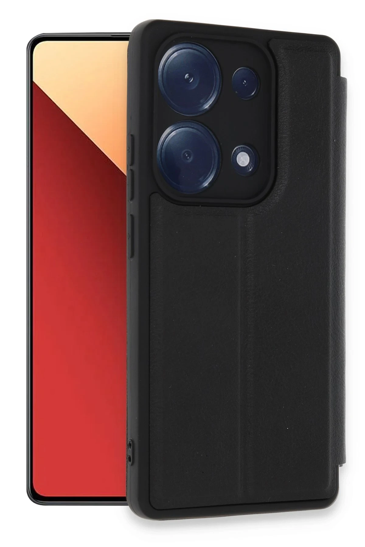 newface-xiaomi-redmi-note-13-pro-4g-kilif-flip-cover-siyah-default Uray store Xiaomi Redmi Note 13 Pro 4G Kılıf Flip Cover - Siyah - Görsel 1