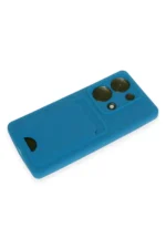 Uray store Xiaomi Redmi Note 13 Pro 4G Kılıf Kelvin Kartvizitli Silikon - Mavi - Görsel 4