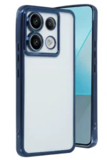 Uray store Xiaomi Redmi Note 13 Pro 4G Kılıf Razer Lensli Silikon - Lacivert