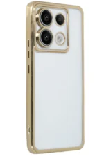 Uray store Xiaomi Redmi Note 13 Pro 4G Kılıf Razer Lensli Silikon - Gold - Görsel 2