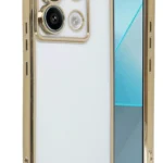 Uray store Xiaomi Redmi Note 13 Pro 4G Kılıf Razer Lensli Silikon - Gold
