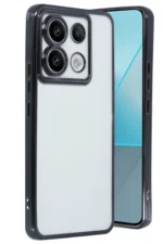 Uray store Xiaomi Redmi Note 13 Pro 4G Kılıf Razer Lensli Silikon - Siyah