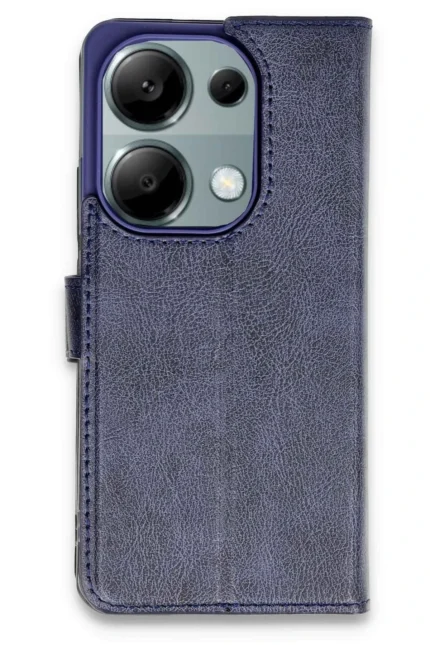 Uray store Xiaomi Redmi Note 13 Pro 4G Kılıf Trend S Plus Kapaklı Kılıf - Lacivert