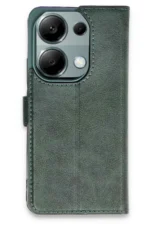 Uray store Xiaomi Redmi Note 13 Pro 4G Kılıf Trend S Plus Kapaklı Kılıf - Yeşil