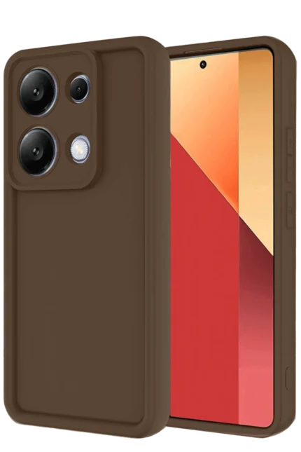 Uray store Xiaomi Redmi Note 13 Pro 4G Kılıf Viera Silikon - Kahverengi