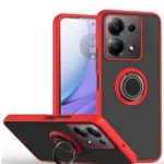 Uray store Xiaomi Redmi Note 13 Pro 4G Montreal Yüzüklü Silikon Kapak - Kırmızı