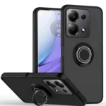 Uray store Xiaomi Redmi Note 13 Pro 4G Montreal Yüzüklü Silikon Kapak - Siyah