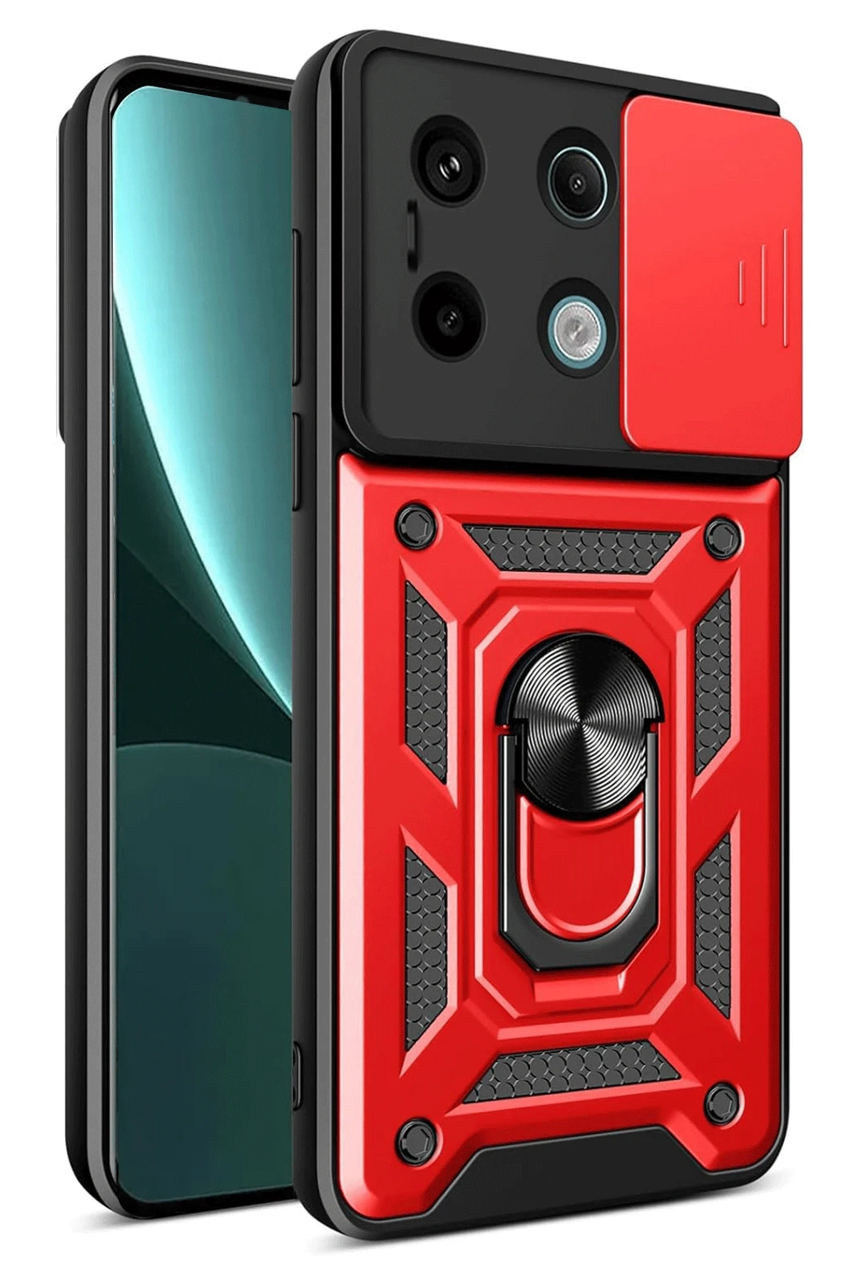 newface-xiaomi-redmi-note-13-pro-4g-pars-lens-yuzuklu-silikon-kirmizi-default Uray store Xiaomi Redmi Note 13 Pro 4G Pars Lens Yüzüklü Silikon - Kırmızı - Görsel 1