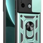 Uray store Xiaomi Redmi Note 13 Pro 4G Pars Lens Yüzüklü Silikon - Yeşil