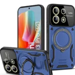 Uray store Xiaomi Redmi Note 13 Pro 5G Kılıf Joy Lens Standlı Kapak - Lacivert