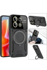 Uray store Xiaomi Redmi Note 13 Pro 5G Kılıf Joy Lens Standlı Kapak - Lacivert - Görsel 3
