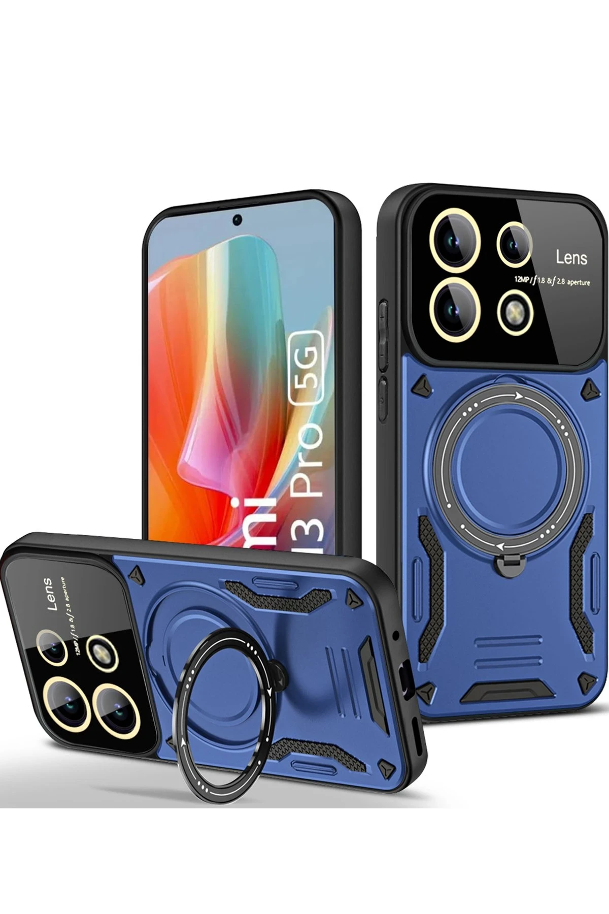newface-xiaomi-redmi-note-13-pro-5g-kilif-joy-lens-standli-kapak-lacivert-default Uray store Xiaomi Redmi Note 13 Pro 5G Kılıf Joy Lens Standlı Kapak - Lacivert - Görsel 1
