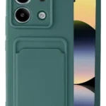 Uray store Xiaomi Redmi Note 13 Pro 5G Kılıf Kelvin Kartvizitli Silikon - Koyu Yeşil
