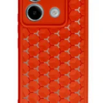 Uray store Xiaomi Redmi Note 13 Pro 5G Kılıf Petek Silikon Kapak - Kırmızı