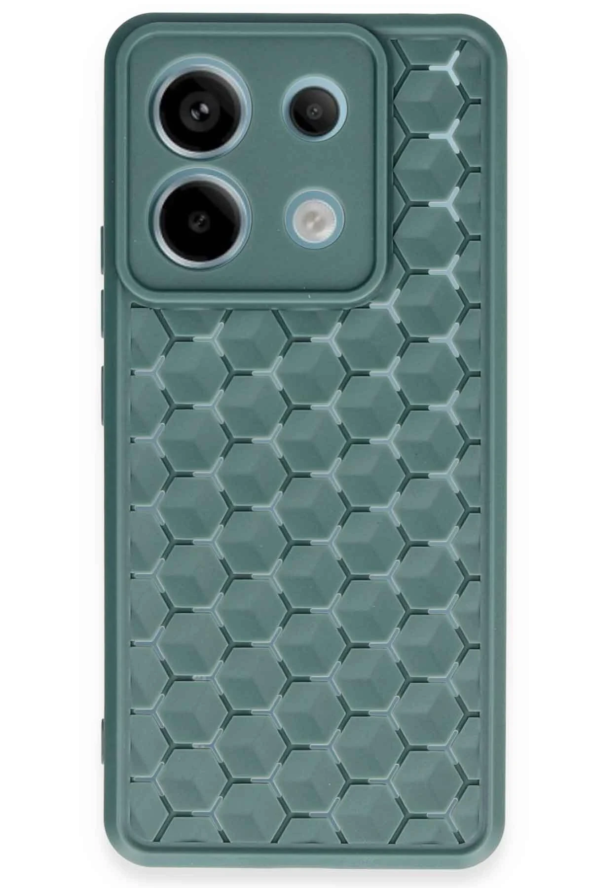 newface-xiaomi-redmi-note-13-pro-5g-kilif-petek-silikon-kapak-koyu-yesil-default Uray store Xiaomi Redmi Note 13 Pro 5G Kılıf Petek Silikon Kapak - Koyu Yeşil - Görsel 1