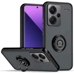Uray store Xiaomi Redmi Note 13 Pro Plus Kılıf Montreal Yüzüklü Silikon Kapak - Siyah