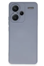 Uray store Xiaomi Redmi Note 13 Pro Plus Kılıf Nano içi Kadife Silikon - Gri