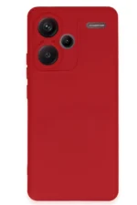 Uray store Xiaomi Redmi Note 13 Pro Plus Kılıf Nano içi Kadife Silikon - Kırmızı