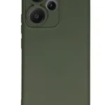 Uray store Xiaomi Redmi Note 13 Pro Plus Kılıf Nano içi Kadife Silikon - Koyu Yeşil