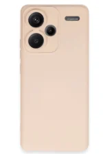 Uray store Xiaomi Redmi Note 13 Pro Plus Kılıf Nano içi Kadife Silikon - Pudra